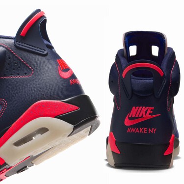 Nike y Awake NY celebran 35 años de las Air Jordan 6 con una versión azul marino de aires retrofuturistas 