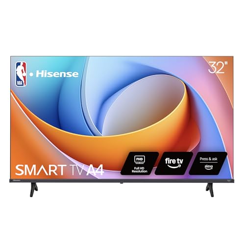 Hisense Smart Fire TV de 32 Pulgadas Clase A4 Serie FHD 1080p (32A4NF, Modelo 2025) - DTS Virtual: X, diseño de Bisel Delgado, Alexa Incorporado