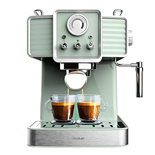 Cecotec Cafetera Express Power Espresso 20 Tradizionale Light Green. 1350 W
