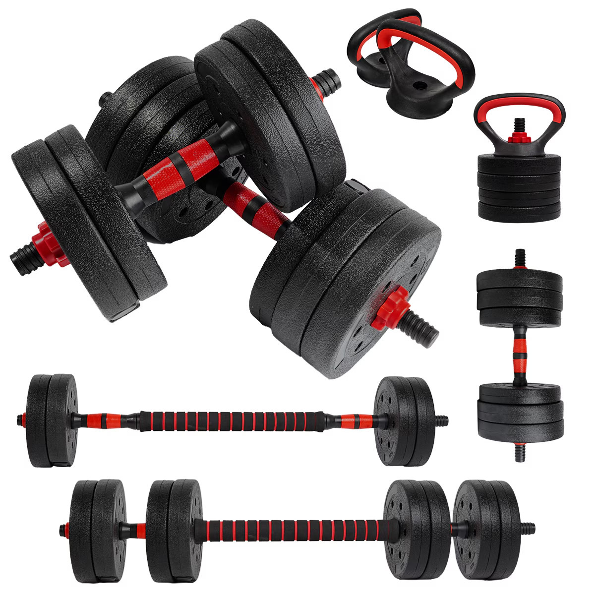 Kit de mancuernas ajustables Red Transformer 30 kg Unycos
