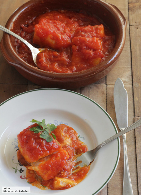 Receta de bacalao con tomate