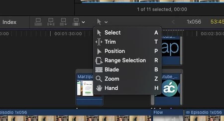 FCPXの作業ツール