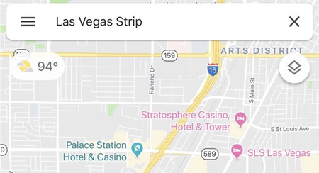 Google Maps muestra el tiempo de la zona que estás mirando en su última prueba para iOS