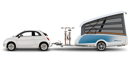 Este invento es a la vez remolque, caravana y tienda de campaña para hacer camping con lo mínimo desde 13.495 euros