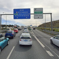 Obras en el nudo de la M-40 de salida del aeropuerto y en la zona del estadio Metropolitano: más atascos y cómo evitarlos