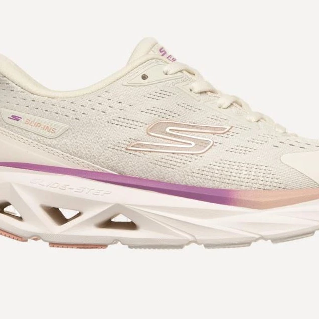 Zapatillas running de mujer GLIDE-STEP VORTEX Skechers Beige

