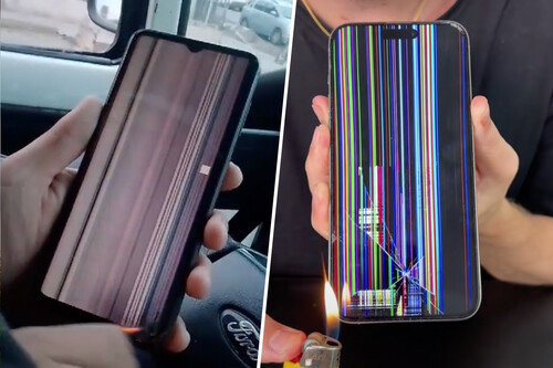 Fixing an IPhone screen with a lighter