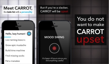 Carrot, el gestor de tareas para iOS que se enfada contigo si te distraes demasiado