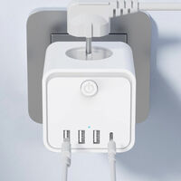 Una regleta diferente al resto: ocupa poco espacio y sirve para alimentar hasta siete dispositivos