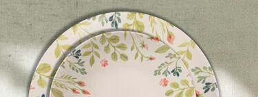 Alcampo vuelve a tener disponible la vajilla Santa Clara de estilo floral ideal para dar un toque de estilo a la mesa 