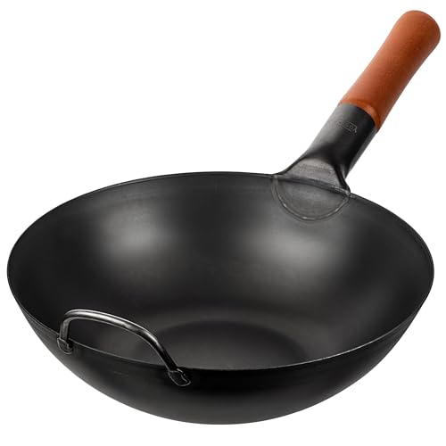 YOSUKATA Sarten Wok de Acero al Carbono 