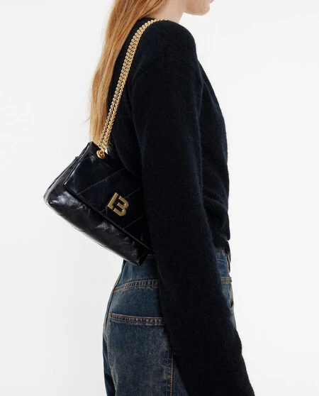 Bolso Solapa Mini Piel Negro