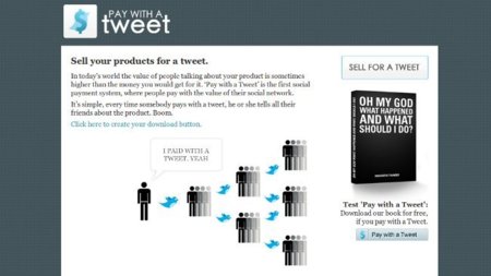 Pay with a tweet: "vende" tus productos a cambio de tweets