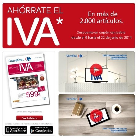 Ahórrate el IVA en más de 2000 artículos de electrónica en Carrefour