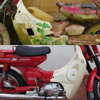 Creía que este Vespino japonés sufriría una chapuza, pero me alegro de haber visto esta restauración épica hasta el final