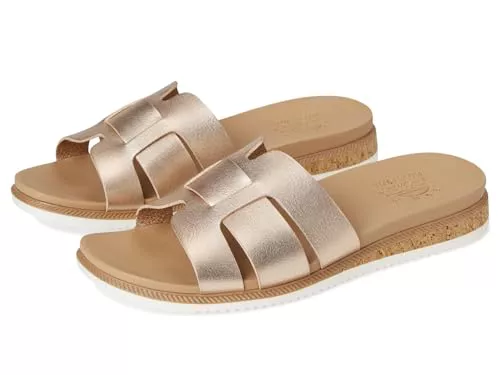 Skechers - DESERT KISS LOW PEAK LOOK, Sandalias deslizantes Mujeres, GOLD,