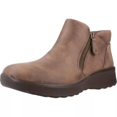Skechers Lovely Vibe Fall in Bloom- Botines para mujer, Micropiel chocolate, 37.5 EU