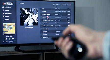 La plataforma de música Deezer llega a los Smart TVs de Samsung, Toshiba y LG