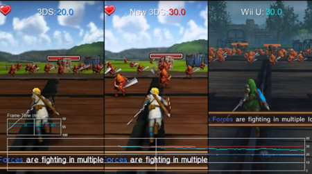 El rendimiento de la adaptación de Hyrule Warriors en Wii U, 3DS y New 3DS frente a frente