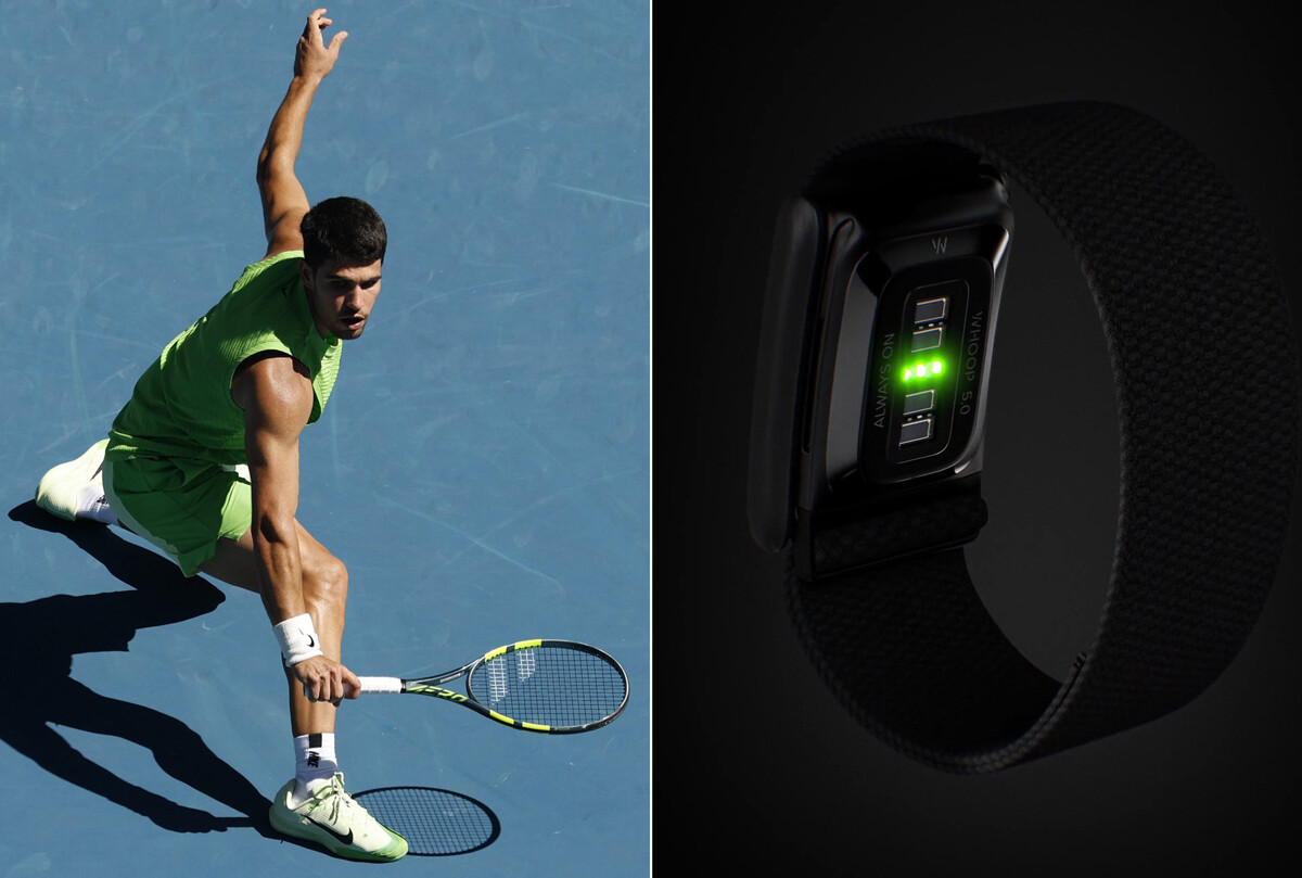Qué es y para qué sirve Whoop, la pulsera inteligente de Alcaraz que han prohibido en el Open de Australia