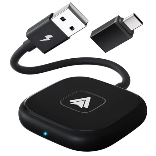 FEINODI Adaptador Android Auto Inalámbrico, Dongle Android Auto para Original de Coche con Interfaz Android Auto, Compatible con Autos producidos 2016-2024