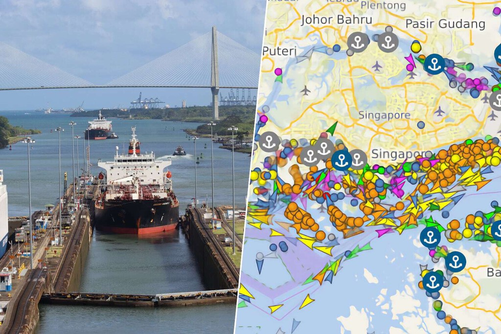 Los puertos de Singapur están como una gasolinera low cost en hora punta. Es la consecuencia de la crisis del Mar Rojo 