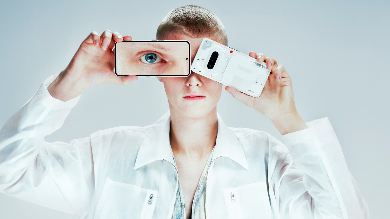 The camera lens reflecting light