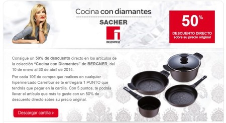 Carrefour te propone "Cocinar con diamantes" y con descuento