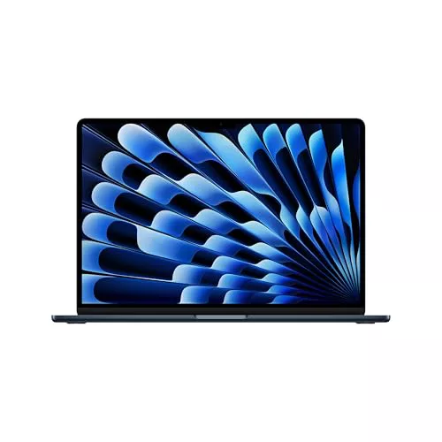 Apple 2025 MacBook Air de 15 Pulgadas con Chip M4: diseñado para Apple Intelligence, Pantalla Liquid Retina de 15,3 Pulgadas, 24 GB de Memoria unificada, 512 GB SSD, Teclado portugués; Medianoche