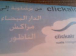 Click Air promociona en árabe sus vuelos al norte de Africa