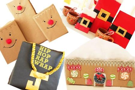 diy papel envolver navidad