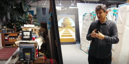 En el estudio de Jose Manuel Ballester para inspirar a fotógrafos que estudiaron Bellas Artes