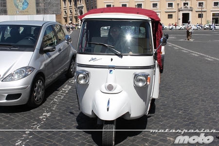 Moto carro en el Vaticano