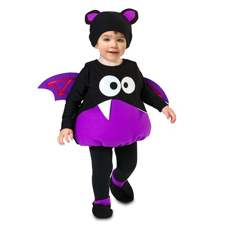 Disfraz Halloween Niña Niño Bebe Fossen Recién Nacido Bebé Monos de Manga murciélago Tops con Sombrero de Oreja