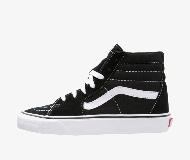Zapatillas de deporte hi-top negras/blancas SK8-Hi de Vans