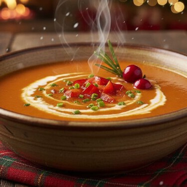 Prepara crema de pimiento rostizado: rinde para 10 porciones y será la protagonista de tu cena navideña