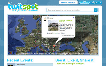 Twitspot: comparte tus lugares favoritos en Twitter