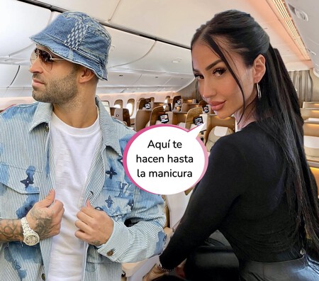 Aurah Ruiz y Jesé Rodríguez muestran cómo es viajar en un avión de superlujo: así es la 'business class'