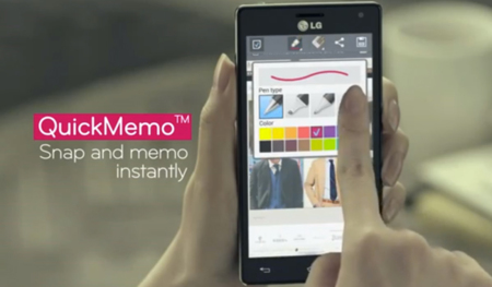 LG QuickMemo de camino a los Optimus L