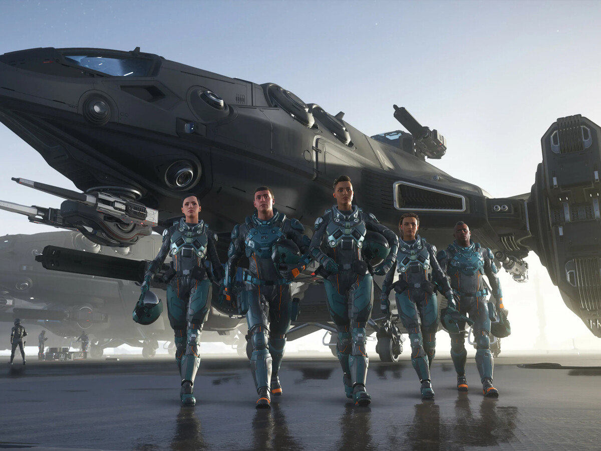 Star Citizen spacecraft formation