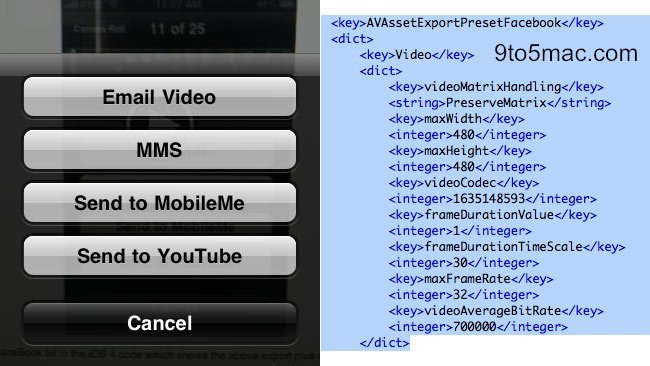 apple ios 4 facebook integración vídeo código