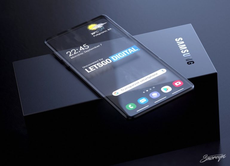 Samsung patenta un teléfono con pantalla transparente