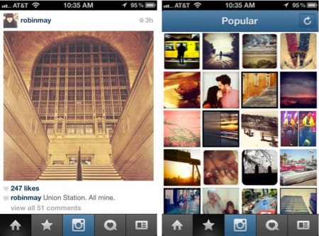 La nueva actualización de Instagram modifica su interfaz y se cubre las espaldas tras el incidente de Path