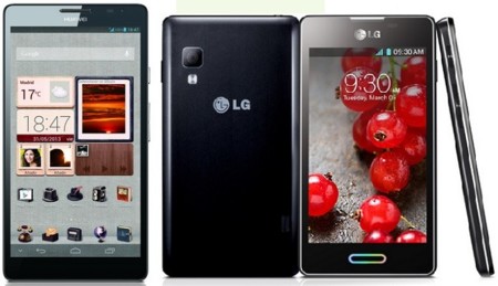 Precios Huawei Ascend Mate, LG Optimus L5 II y LG Optimus L7 II con Vodafone