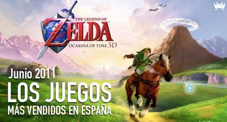 Los juegos más vendidos en España. Junio 2011
