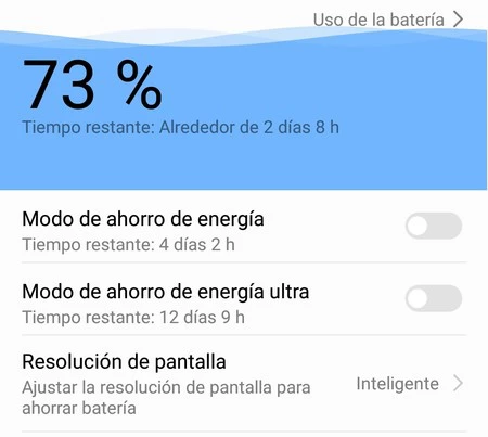 Cómo configurar los modos de ahorro de batería