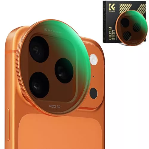 K&F CONCEPT Snap-On Filtro ND Variable ND2-32 para iPhone 17 Pro & Pro MAX