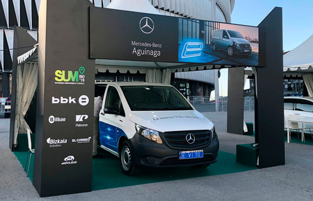 La furgoneta eléctrica Mercedes-Benz eVito, con una autonomía de hasta 150 km, llegará a España en verano