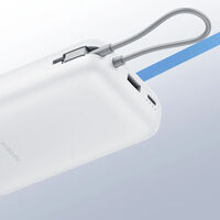 Mi Power Bank de Xiaomi favorita para irme de viaje con todo lo que necesito, con el detalle del cable que nunca se va a perder