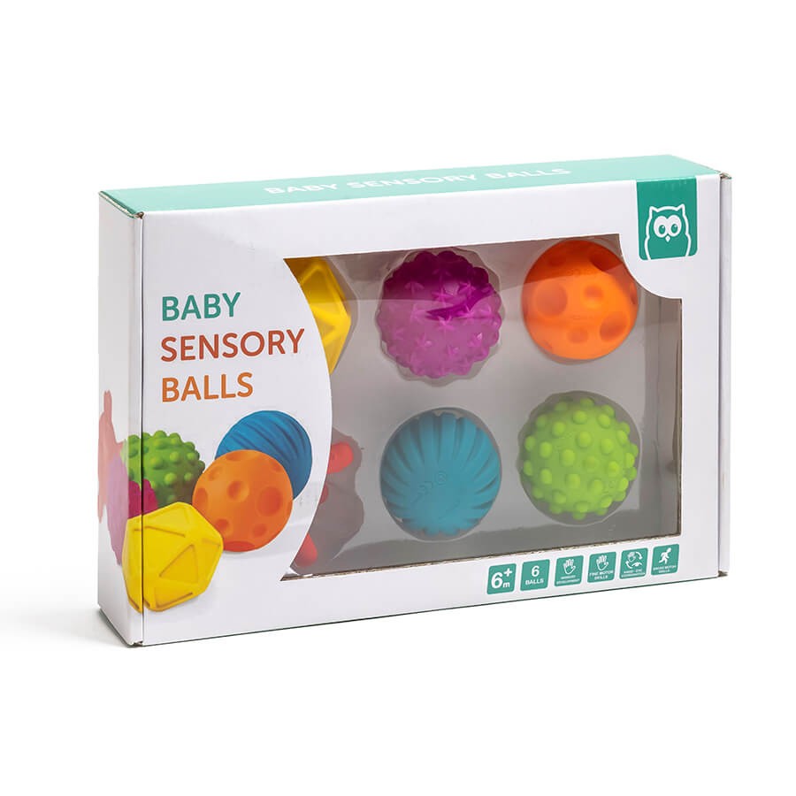 Mini bolas sensoriales 6 piezas
